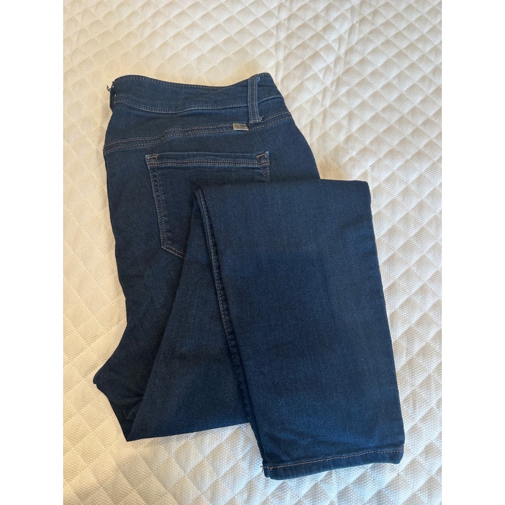 1822 Denim Women Indigo Skinny Jeans Size 14 Dark Wash Stretch C95M116K4